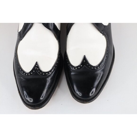 Vintage 60s Stuart McGuire Mens Size 11 Leather Oxford Wingtips Dress Shoes USA main image 12